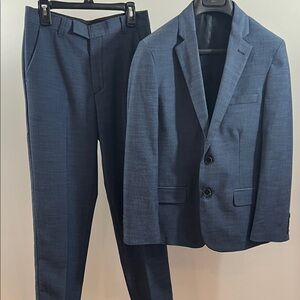 Calvin Klein Youth Size 12 Medium Blue Suit Set